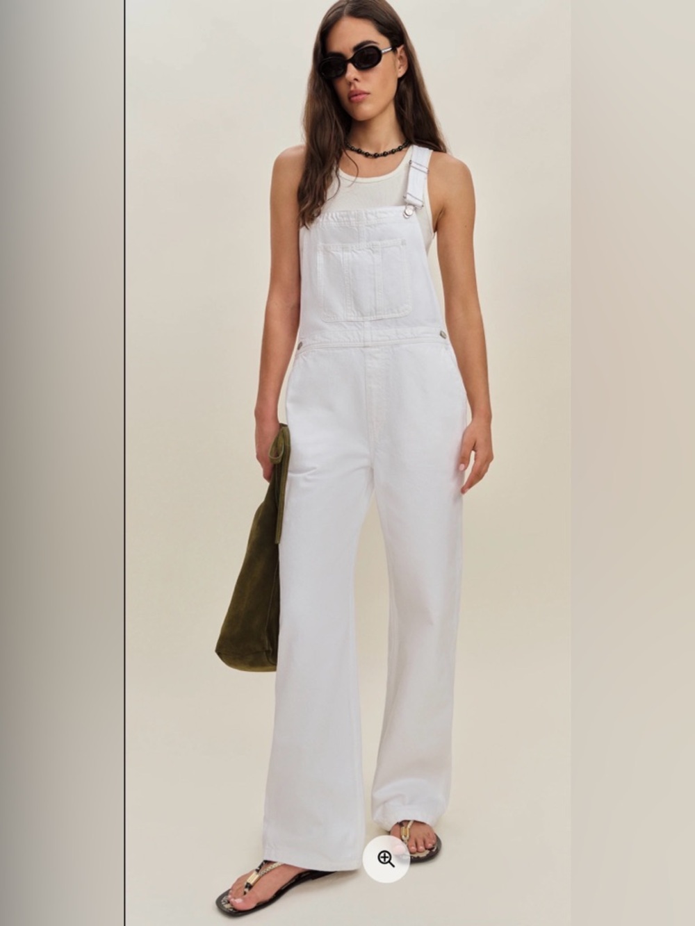 Reformation Arlo Denim Overalls